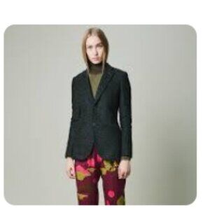 Maurizio Miri Suzy Wooly Bamboo Blazer Women's Size 48 Made in Italy